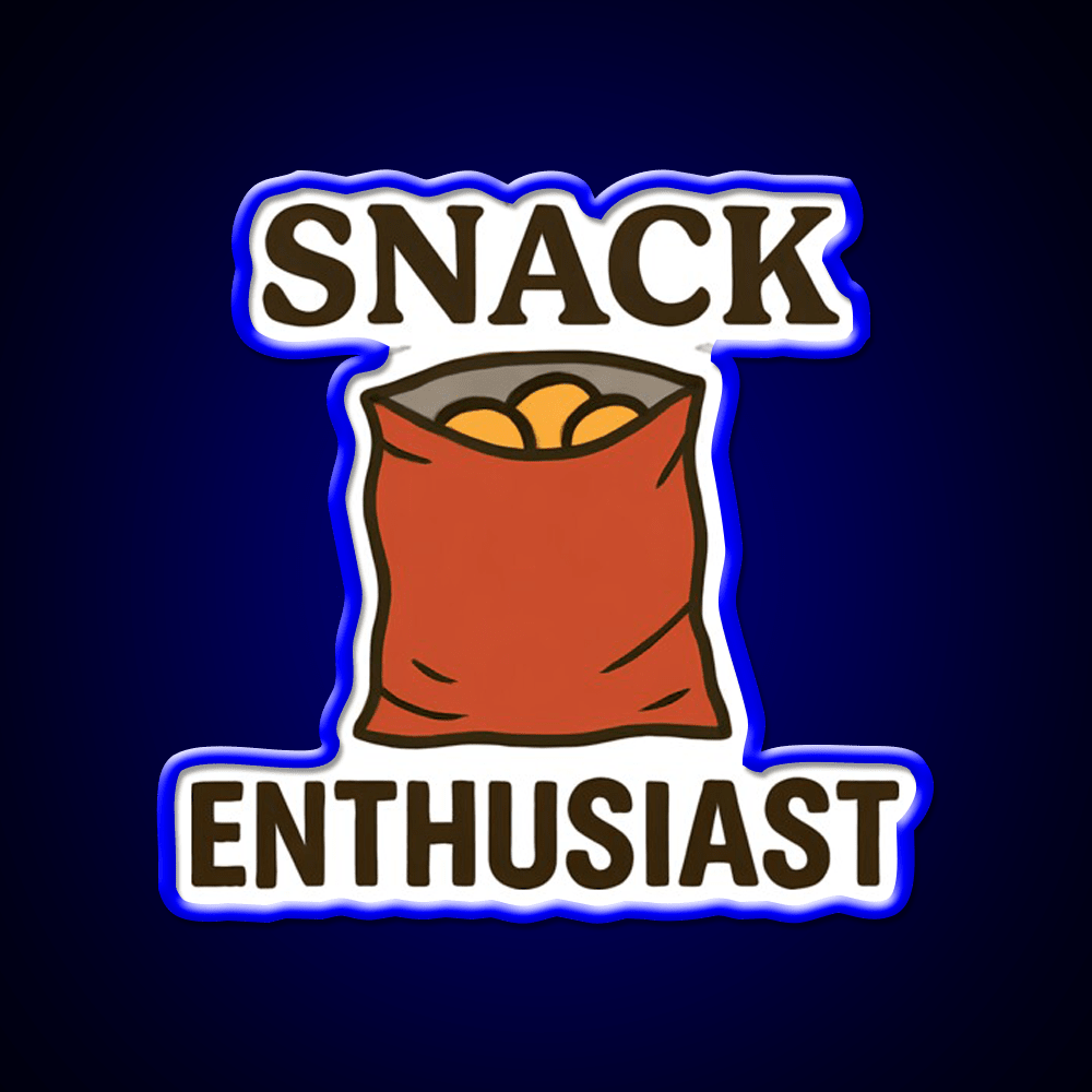 Snack Enthusiast Food Lover Potato Chips Snack Food Led Neon Sign Rgb Color - Shineneon