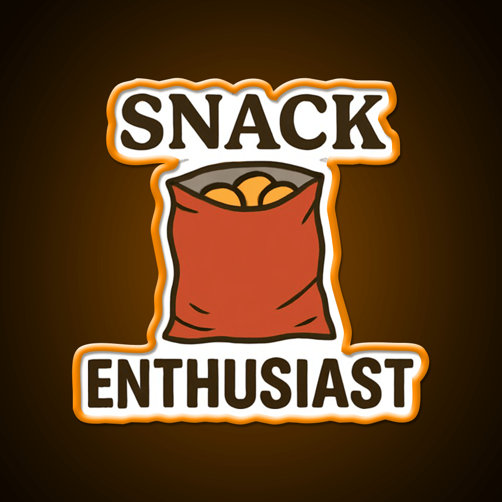 Snack Enthusiast Food Lover Potato Chips Snack Food Led Neon Sign Rgb Color - Shineneon