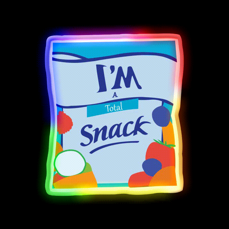 Snack Food Led Neon Sign For Junk Food Fans Rgb Color - LED neon sign close-up detail