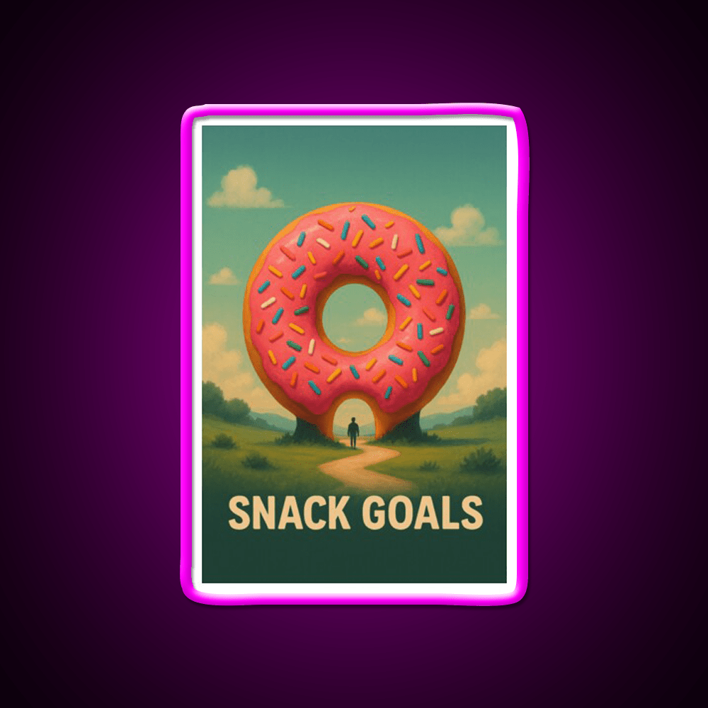 Snack Goals Snack Food Led Neon Sign Rgb Color - Shineneon