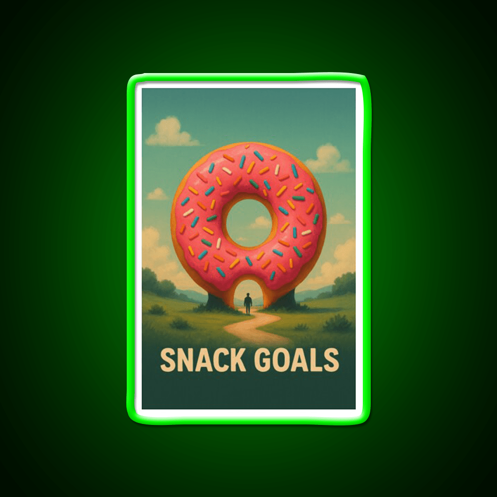 Snack Goals Snack Food Led Neon Sign Rgb Color - Shineneon