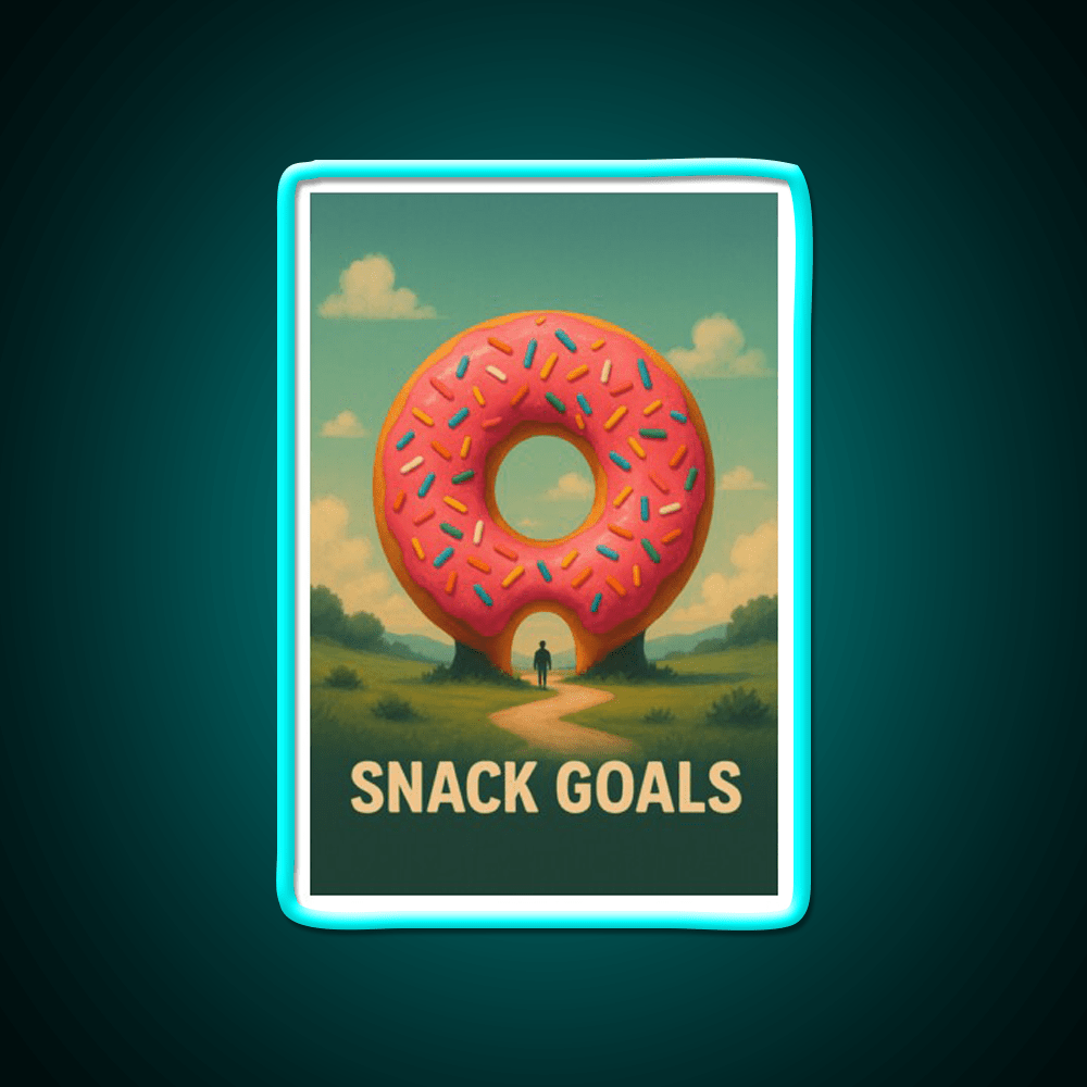 Snack Goals Snack Food Led Neon Sign Rgb Color - Shineneon