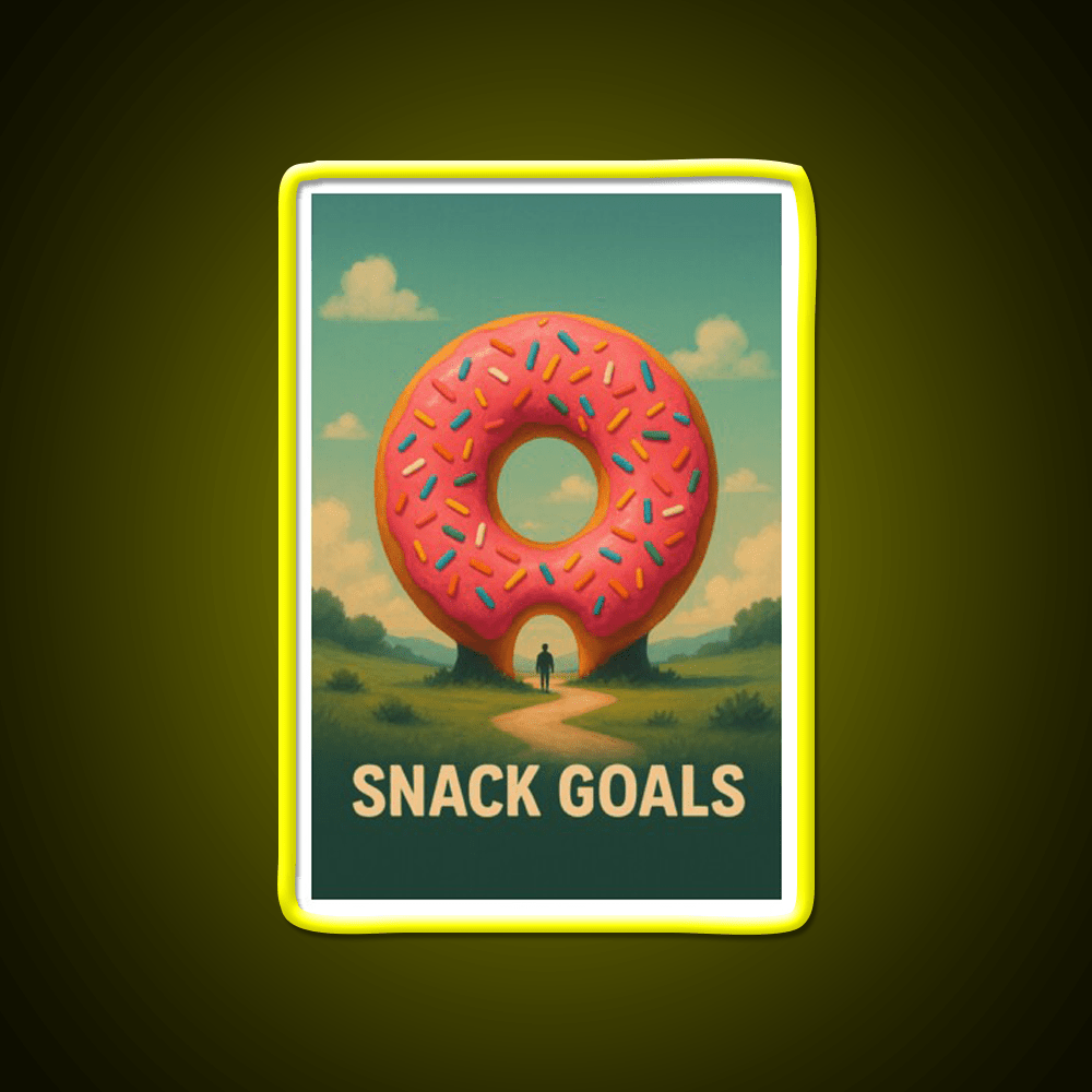 Snack Goals Snack Food Led Neon Sign Rgb Color - Shineneon