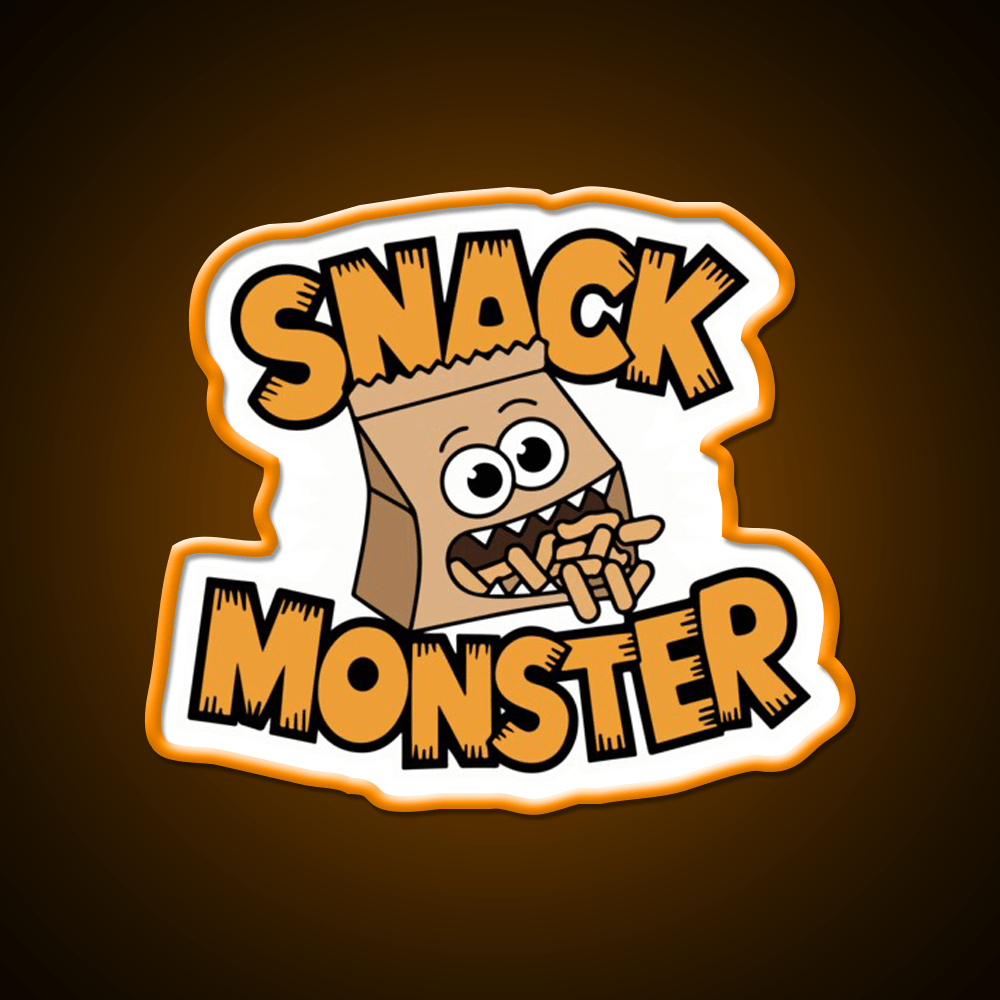 Snack Monster Snack Food Led Neon Sign Rgb Color - Shineneon