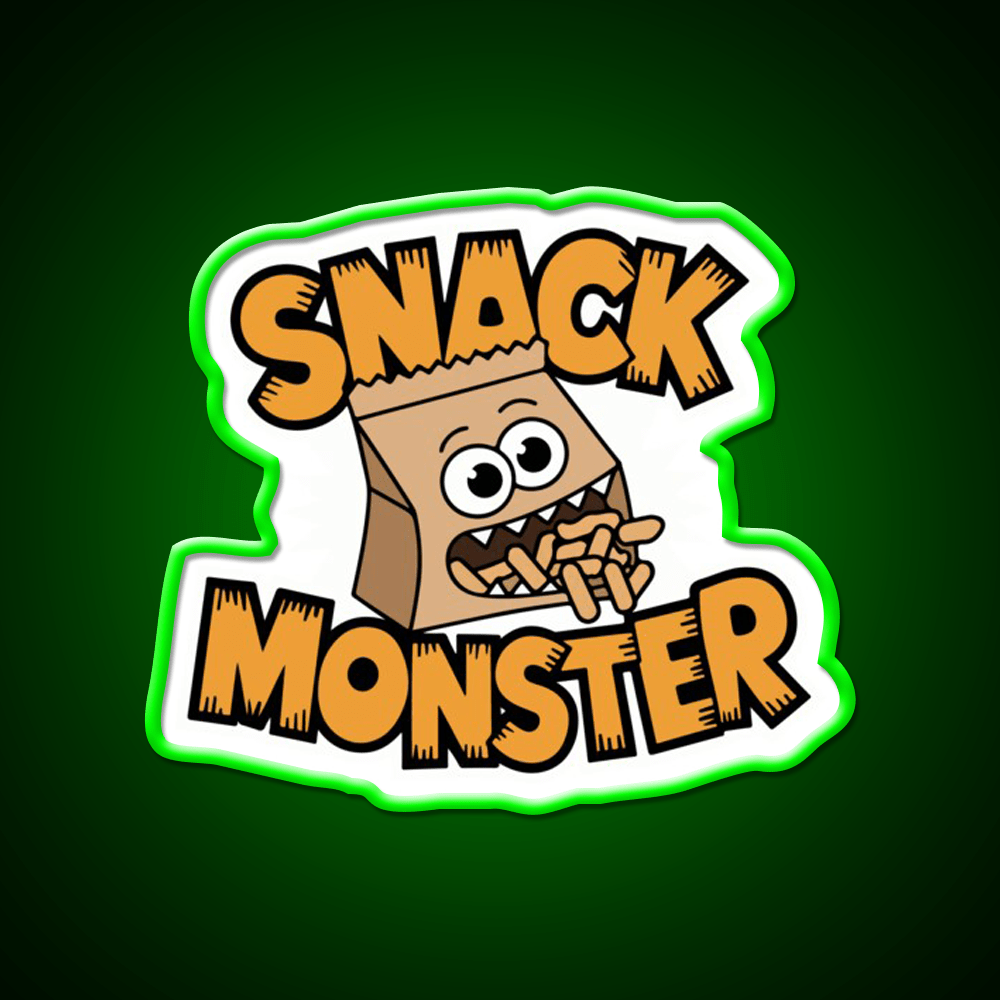 Snack Monster Snack Food Led Neon Sign Rgb Color - Shineneon