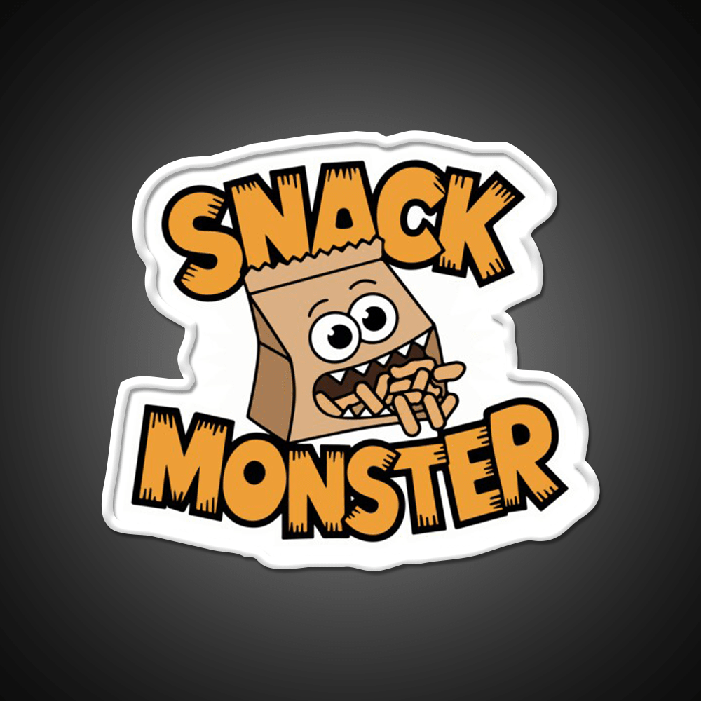 Snack Monster Snack Food Led Neon Sign Rgb Color - Shineneon