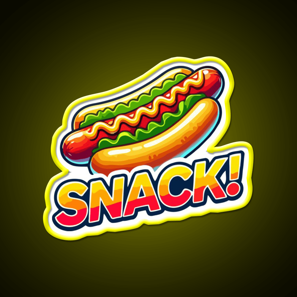 Snack Time Hotdog Snack Food Led Neon Sign Rgb Color - Shineneon