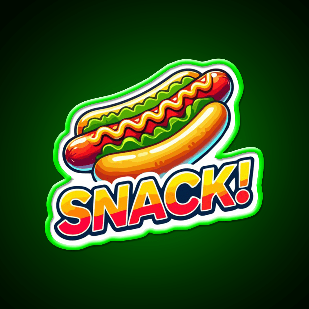 Snack Time Hotdog Snack Food Led Neon Sign Rgb Color - Shineneon