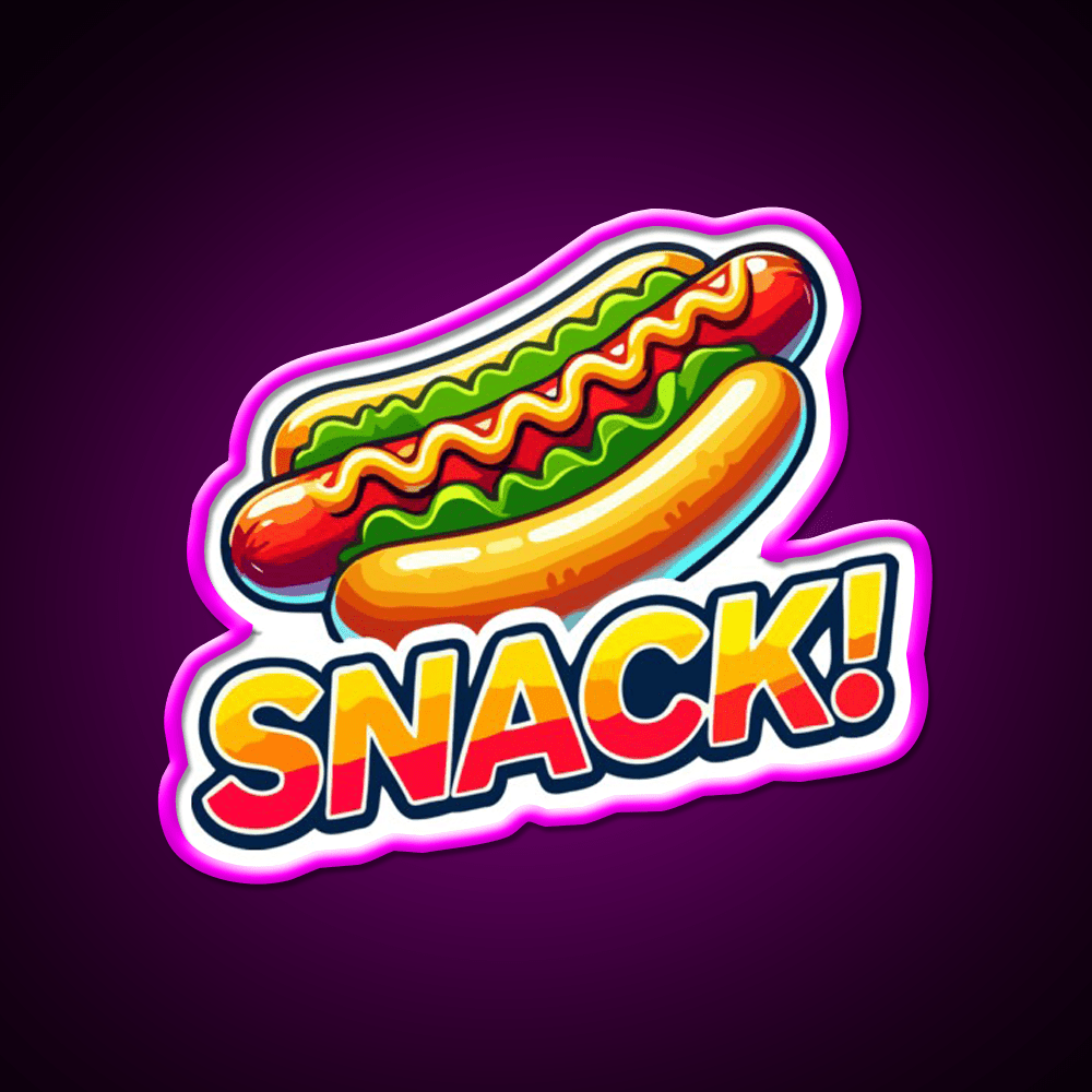 Snack Time Hotdog Snack Food Led Neon Sign Rgb Color - Shineneon