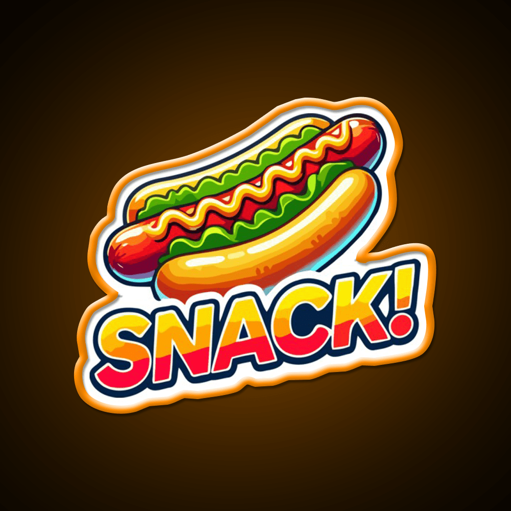 Snack Time Hotdog Snack Food Led Neon Sign Rgb Color - Shineneon