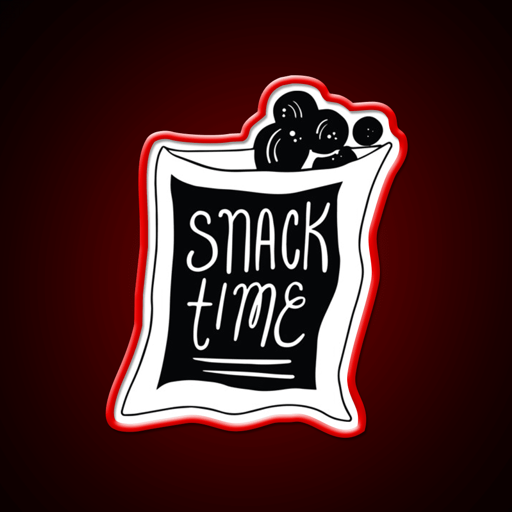 Snack Time Snack Food Led Neon Sign For Food Counter Rgb Color - Shineneon