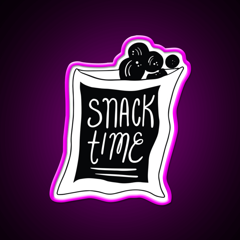 Snack Time Snack Food Led Neon Sign For Food Counter Rgb Color - Shineneon