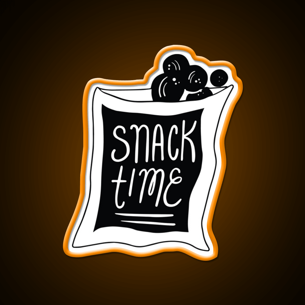 Snack Time Snack Food Led Neon Sign For Food Counter Rgb Color - Shineneon