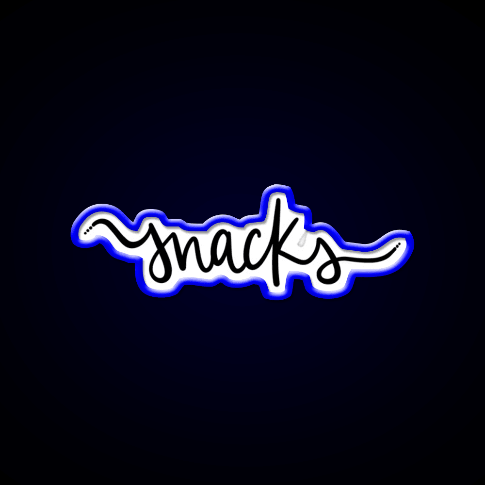 Snacks On Snacks Snack Food Led Neon Sign Rgb Color - Shineneon