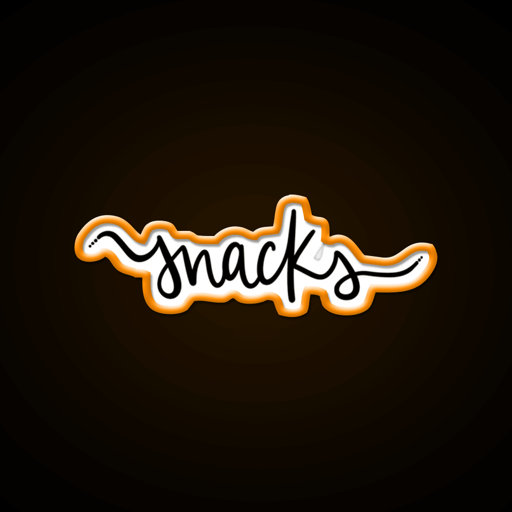 Snacks On Snacks Snack Food Led Neon Sign Rgb Color - Shineneon