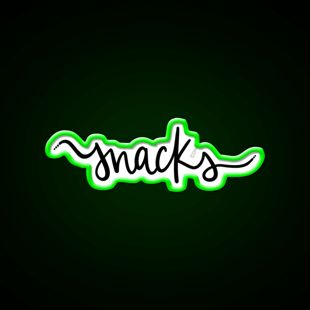 Snacks On Snacks Snack Food Led Neon Sign Rgb Color - Shineneon