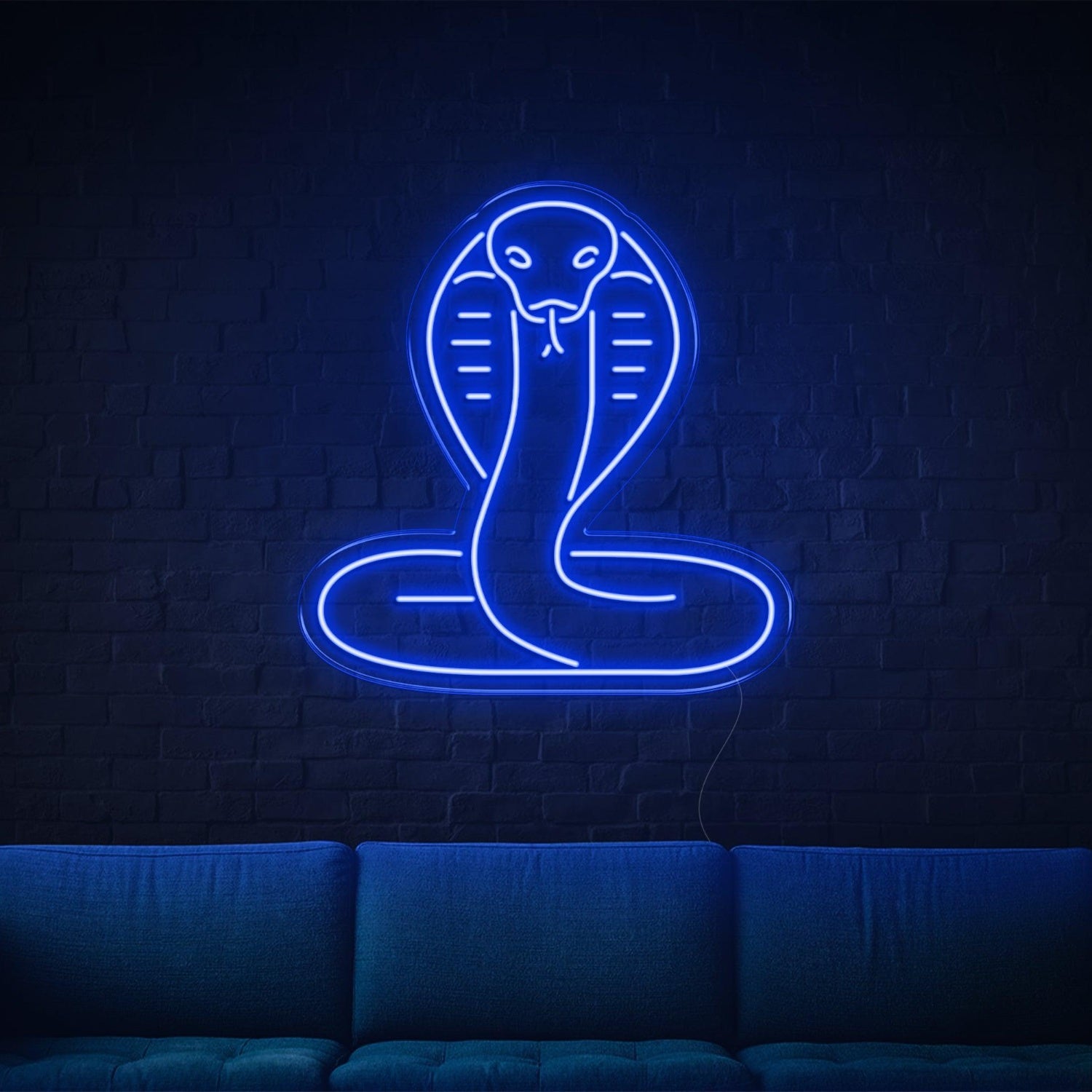 Snake Orange-Yellow Coiled Cobra Led Neon Sign For Modern Home Decor | Shineneon