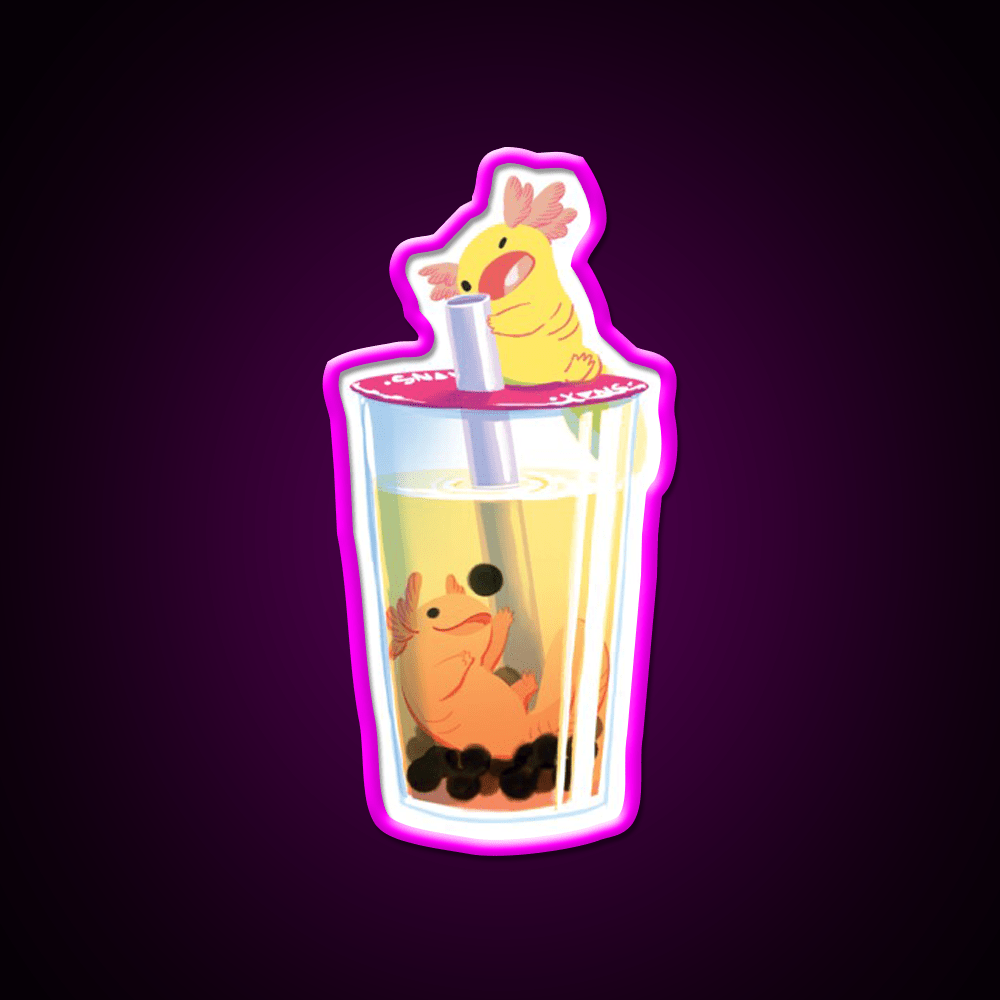 Snaxy Boba Snack Food Led Neon Sign Rgb Color - Shineneon