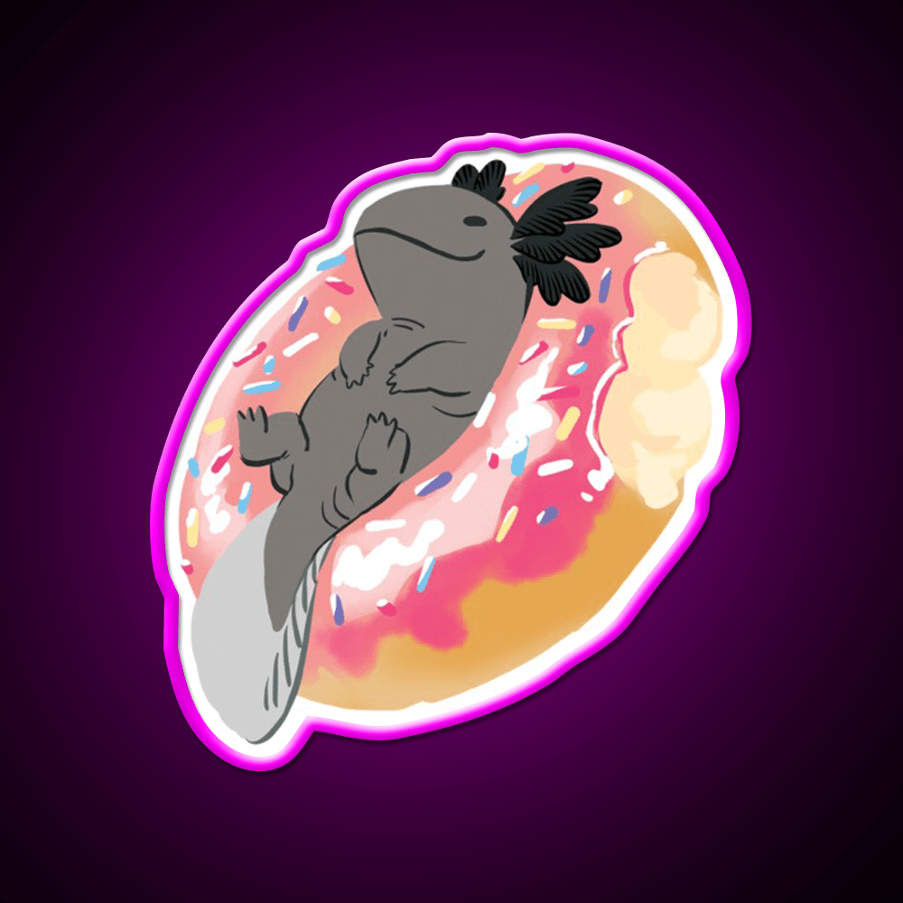 Snaxy Donut Snack Food Led Neon Sign Rgb Color - Shineneon