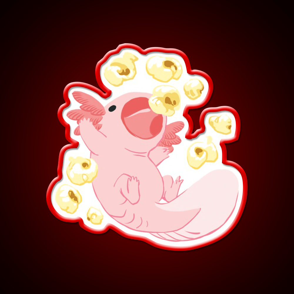 Snaxy Popcorn Snack Food Led Neon Sign Rgb Color - Shineneon