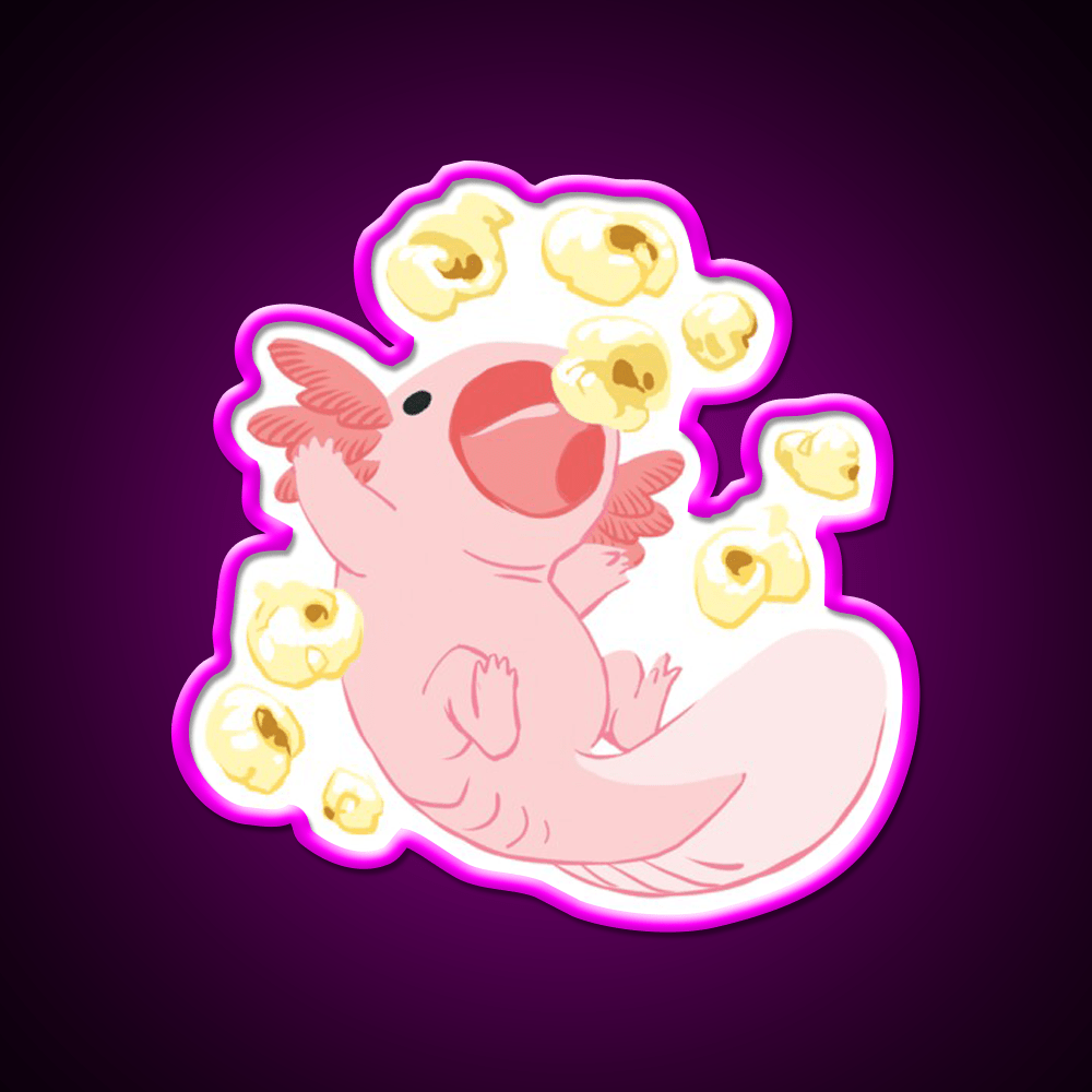 Snaxy Popcorn Snack Food Led Neon Sign Rgb Color - Shineneon