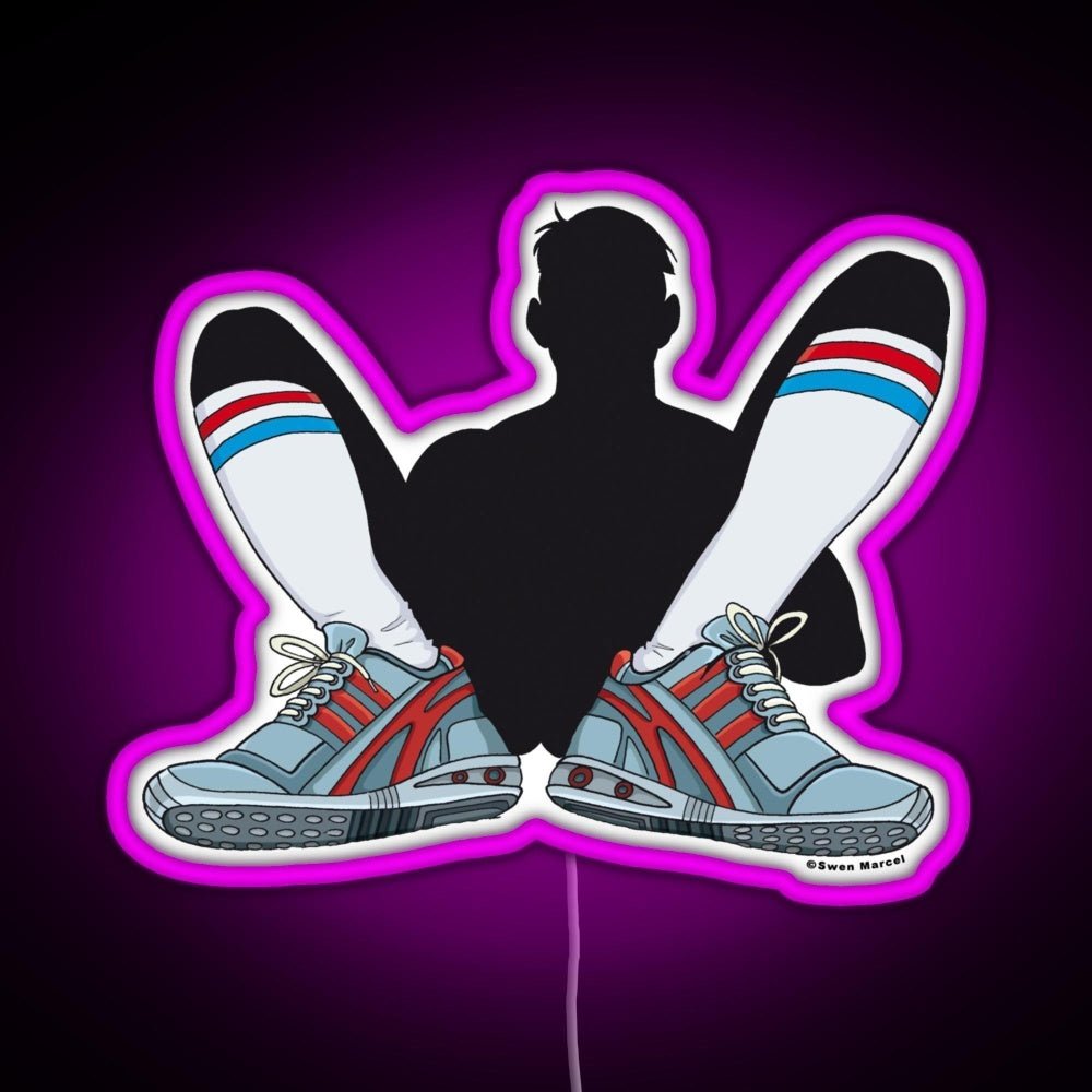 Sneaker And Sox Rgb Led Neon Sign Pop Wall Art - Shineneon