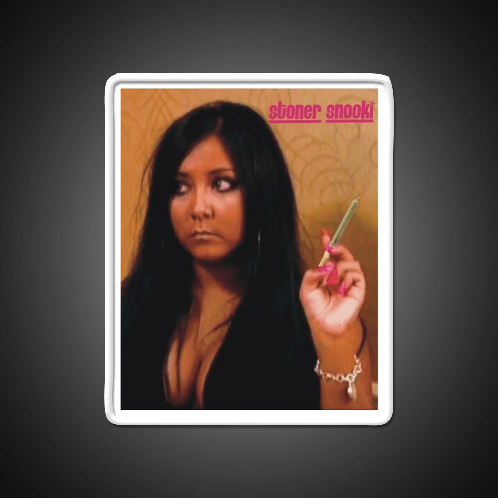 Snooki Stoner Hemp Inspired Green Leaf Led Neon Sign Rgb Color - Shineneon