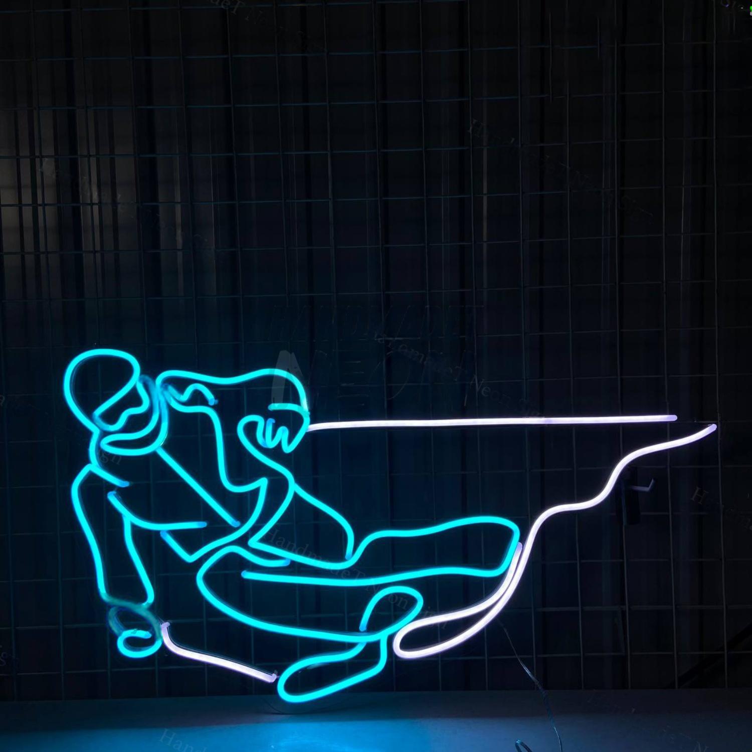 Snow Skiing Led Sign Snow Skiing Wall Decor | Shineneon