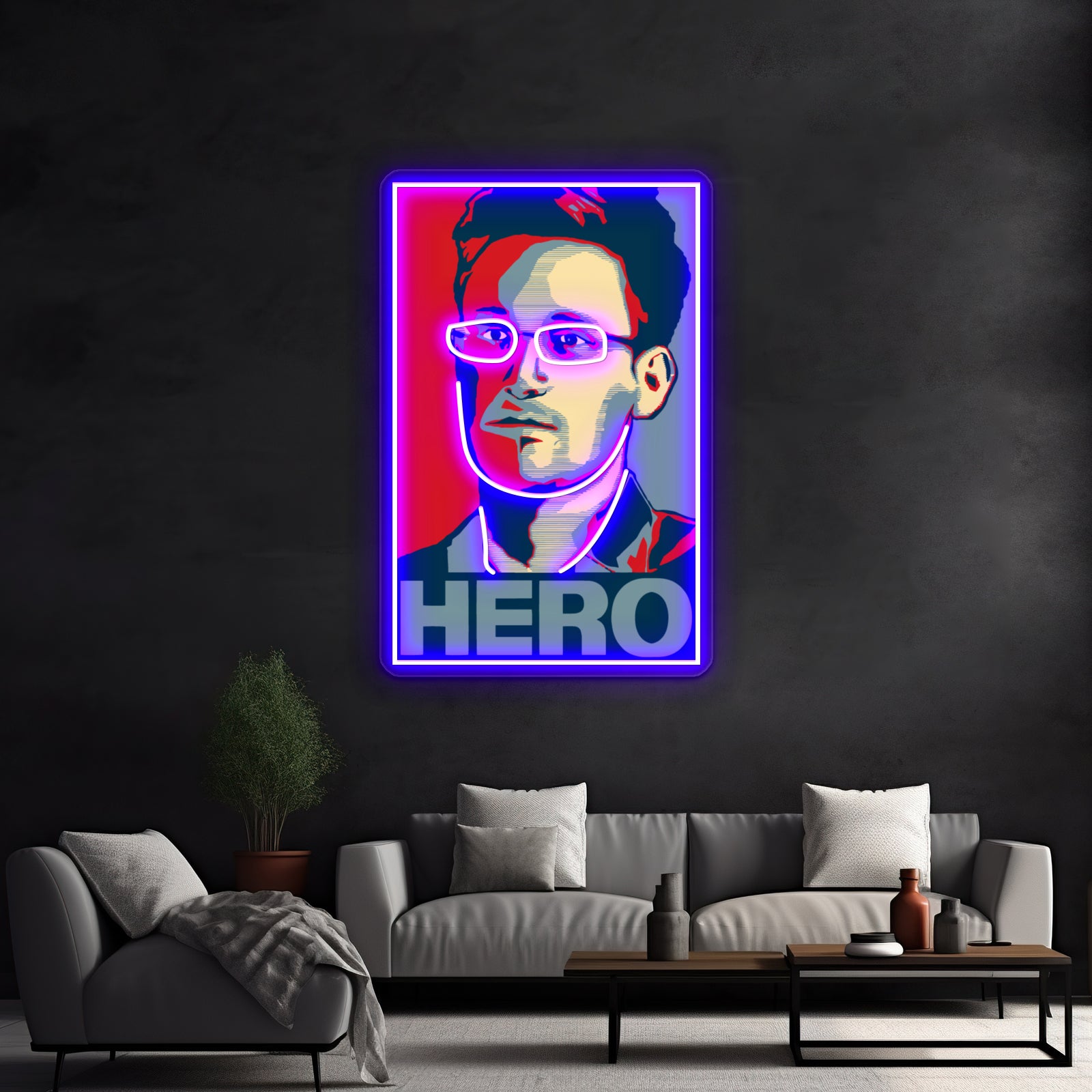 Snowdon Abstract Art Wall Artwork Neon Signs | Shineneon