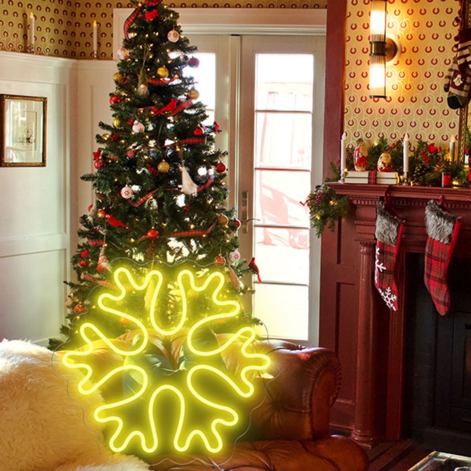 Snowflake Neon Sign Wall Art Decor | Shineneon