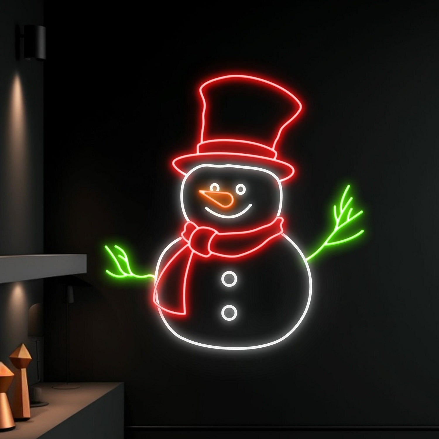 Snowman Christmas Led Neon Sign Christmas Decor | Shineneon