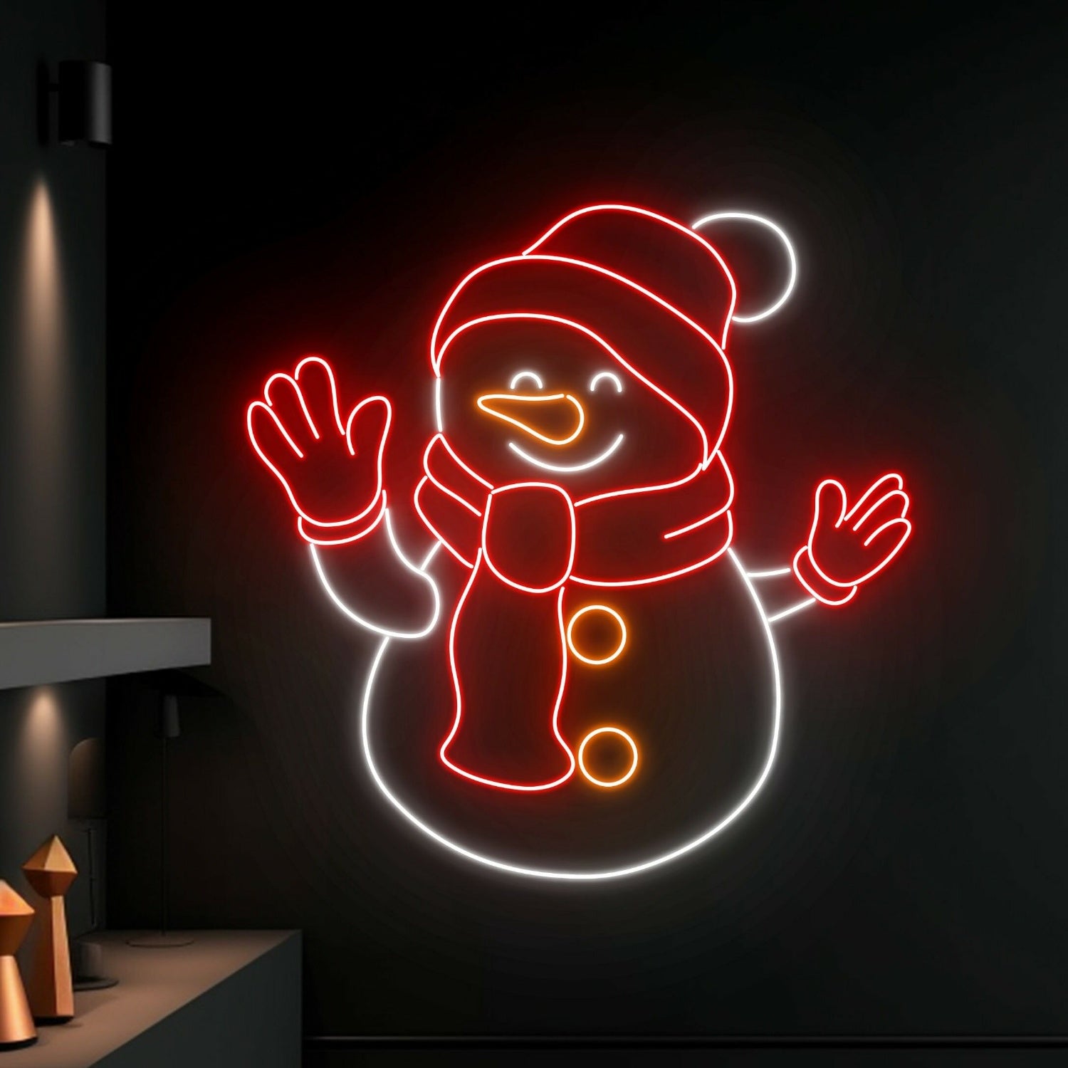 Snowman Christmas Led Neon Sign Merry Christmas Led Sign | Shineneon