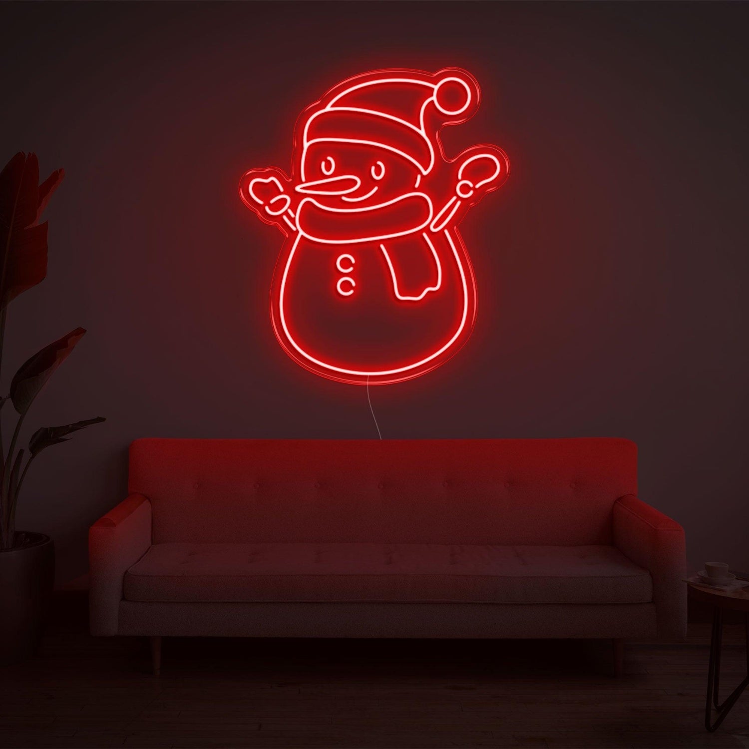 Snowman Green Led Neon Sign For Christmas Home Decor | Shineneon