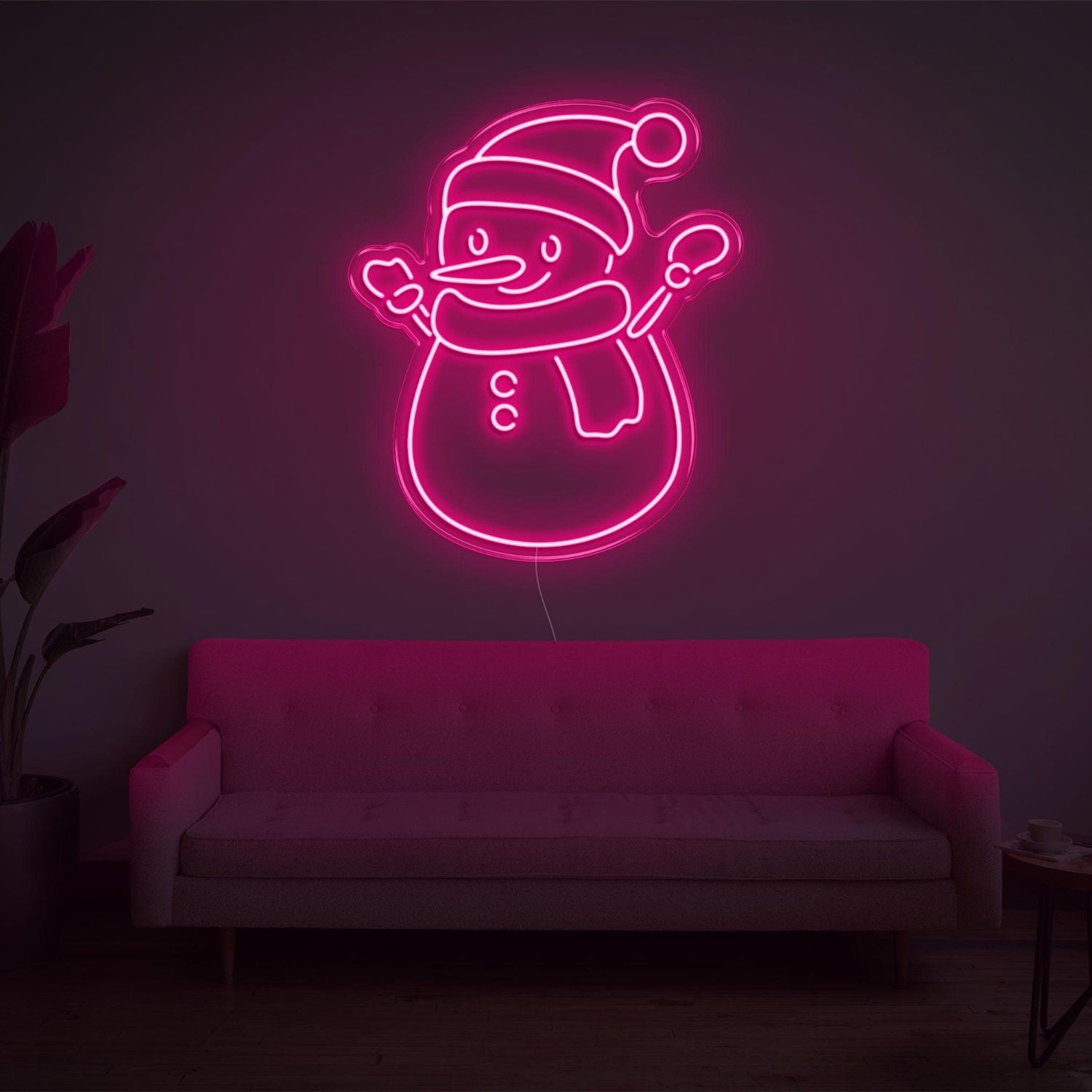 Snowman Green Led Neon Sign For Christmas Home Decor | Shineneon