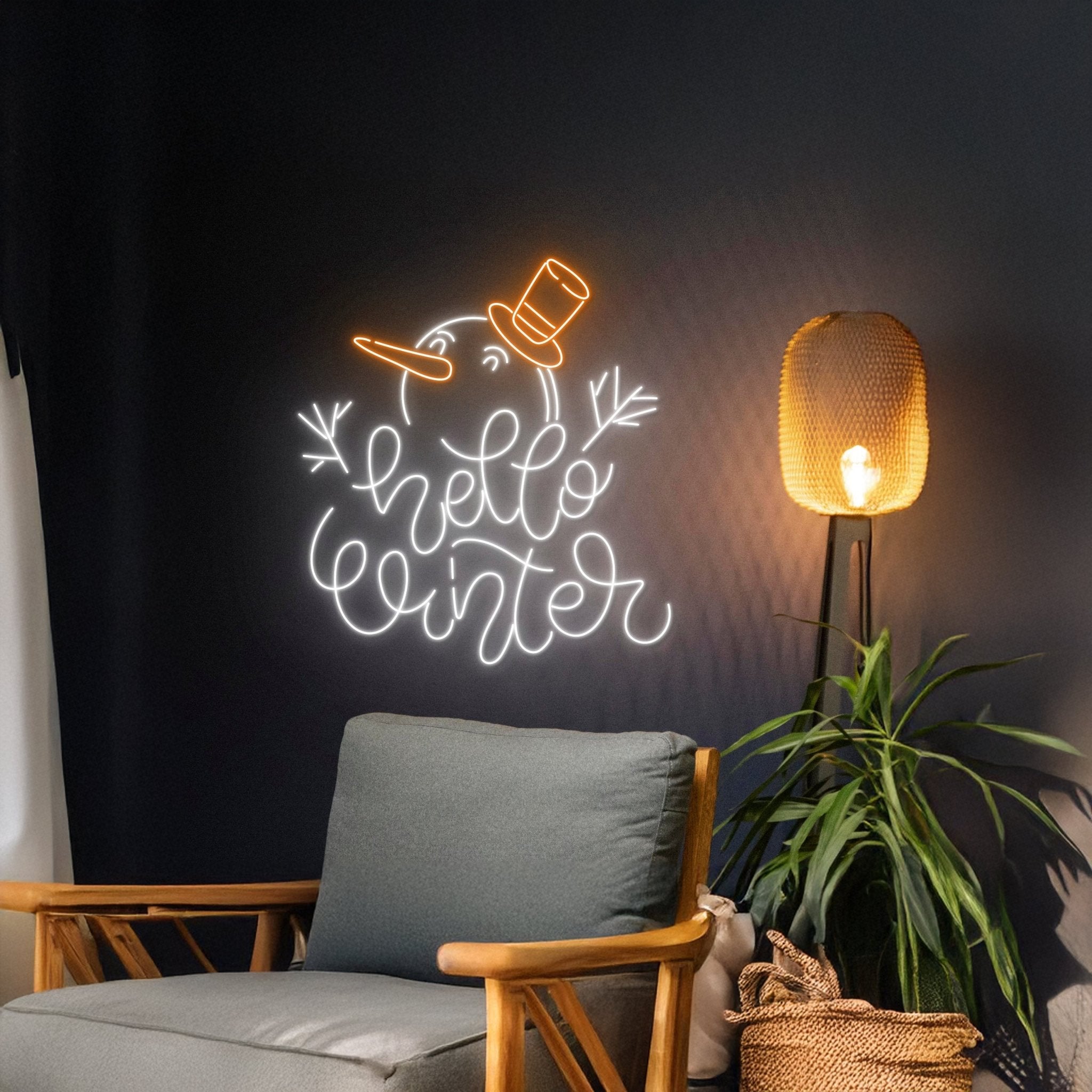 Snowman Led Sign Winter Neon Light - Shineneon