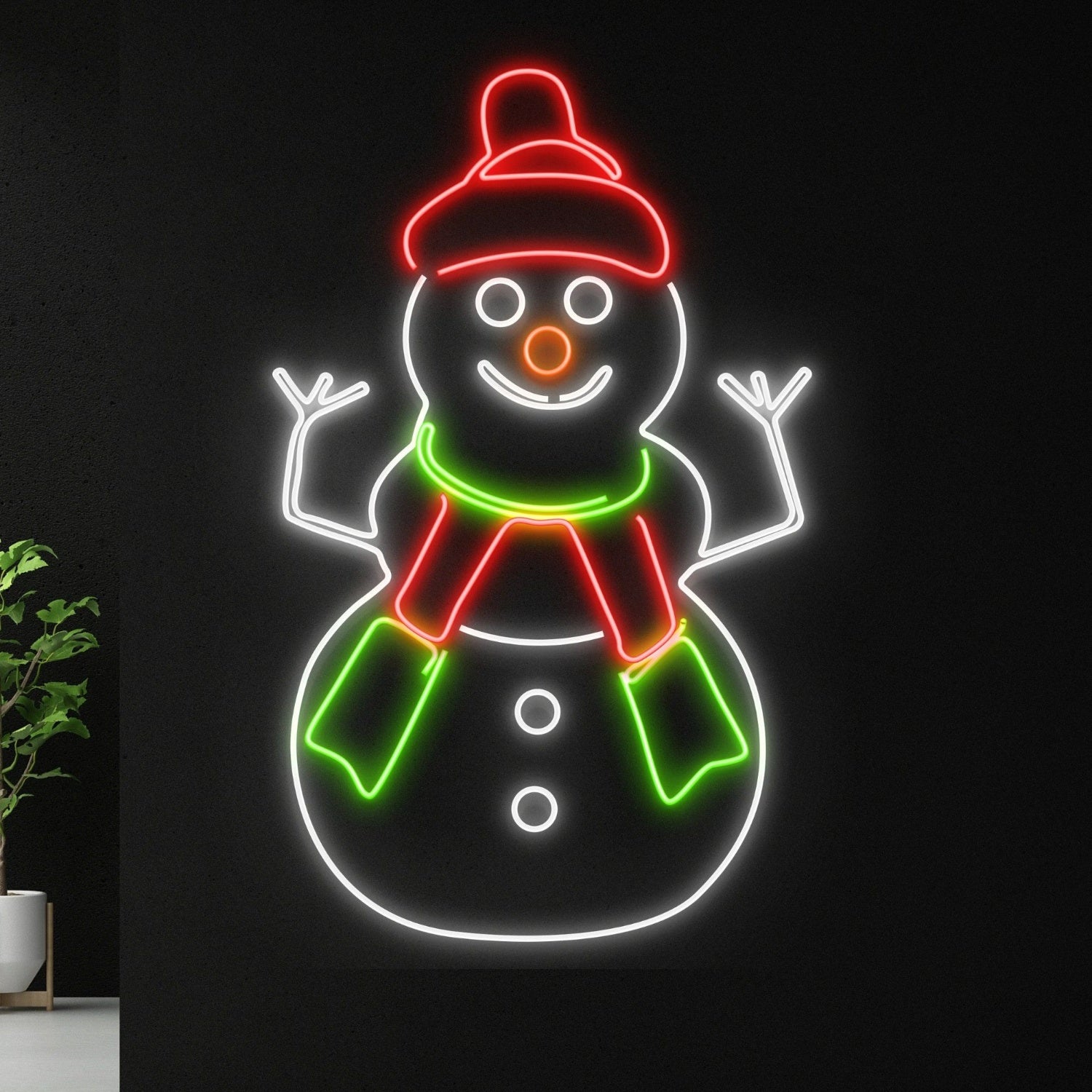 Snowman Merry Christmas Led Sign Christmas Decor | Shineneon
