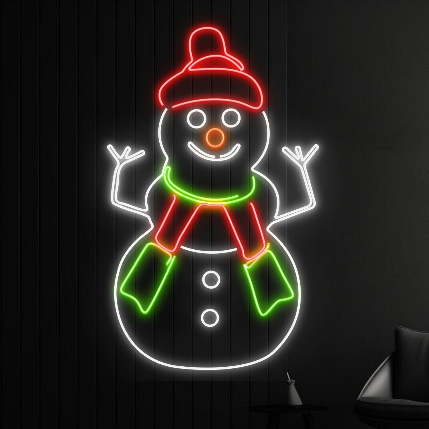 Snowman Merry Christmas Led Sign Christmas Decor | Shineneon