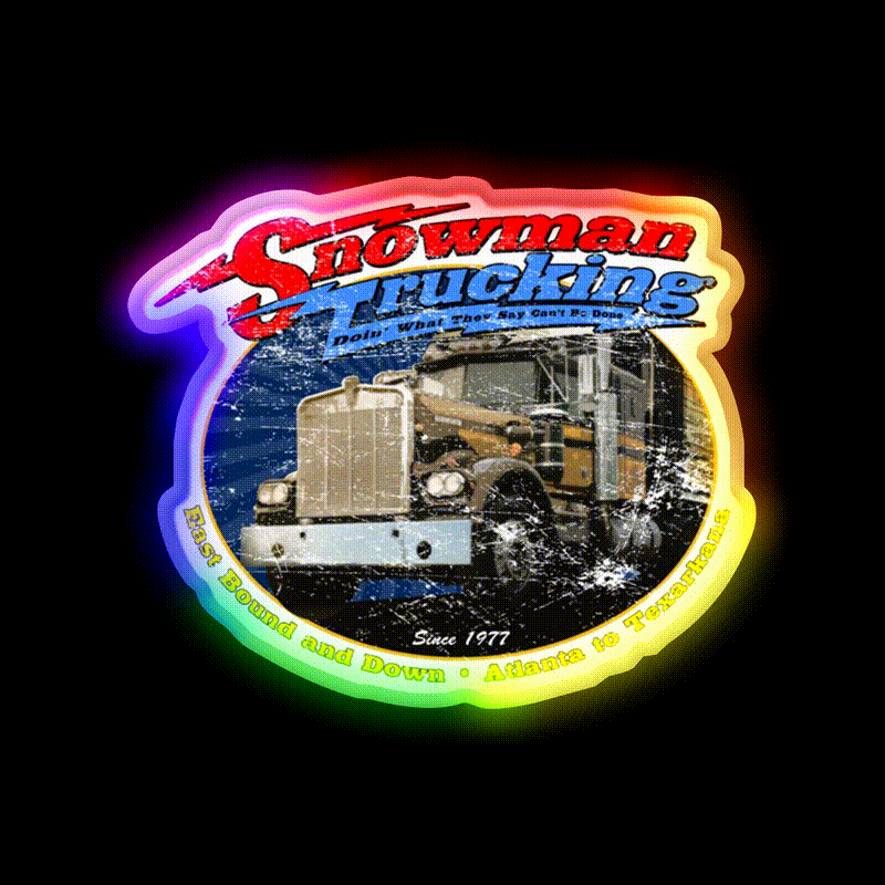 Snowman Trucking Beer Bar Decor Led Neon Sign Rgb Color - LED neon sign close-up detail