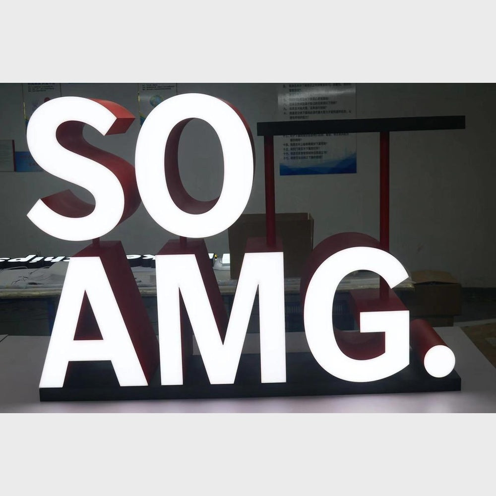 So Amg 3D Frontlit Channel Letters Led Light Sign