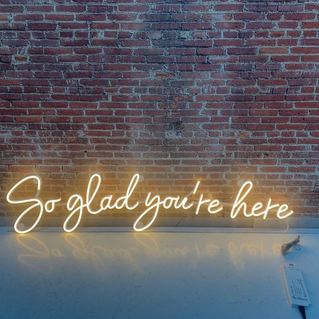 So Glad Youre Here Led Sign Business Neon Sign - Shineneon