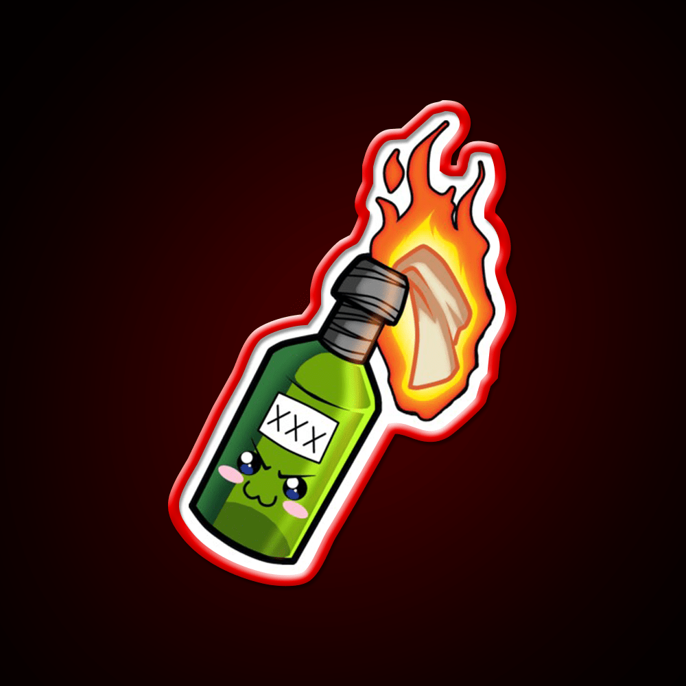 So Kowaii Molotov Cocktail Bar Decor Led Neon Sign Rgb Color - Shineneon