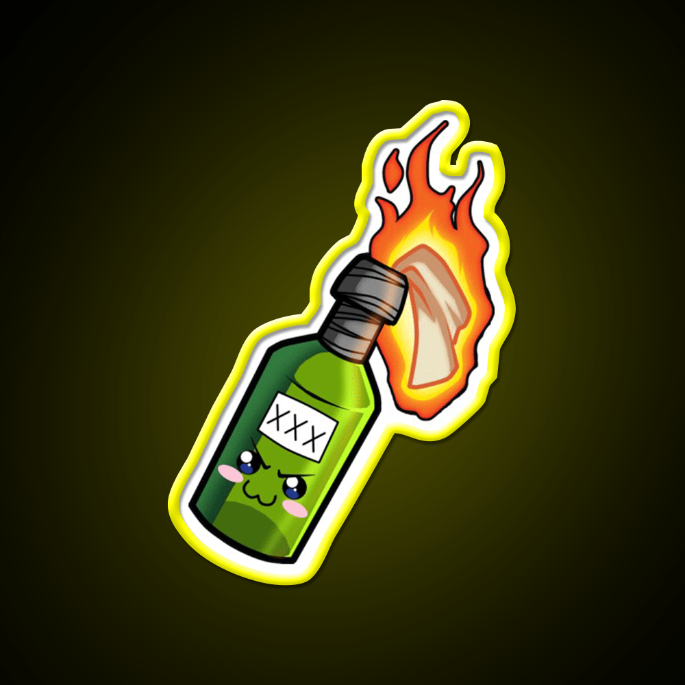 So Kowaii Molotov Cocktail Bar Decor Led Neon Sign Rgb Color - Shineneon