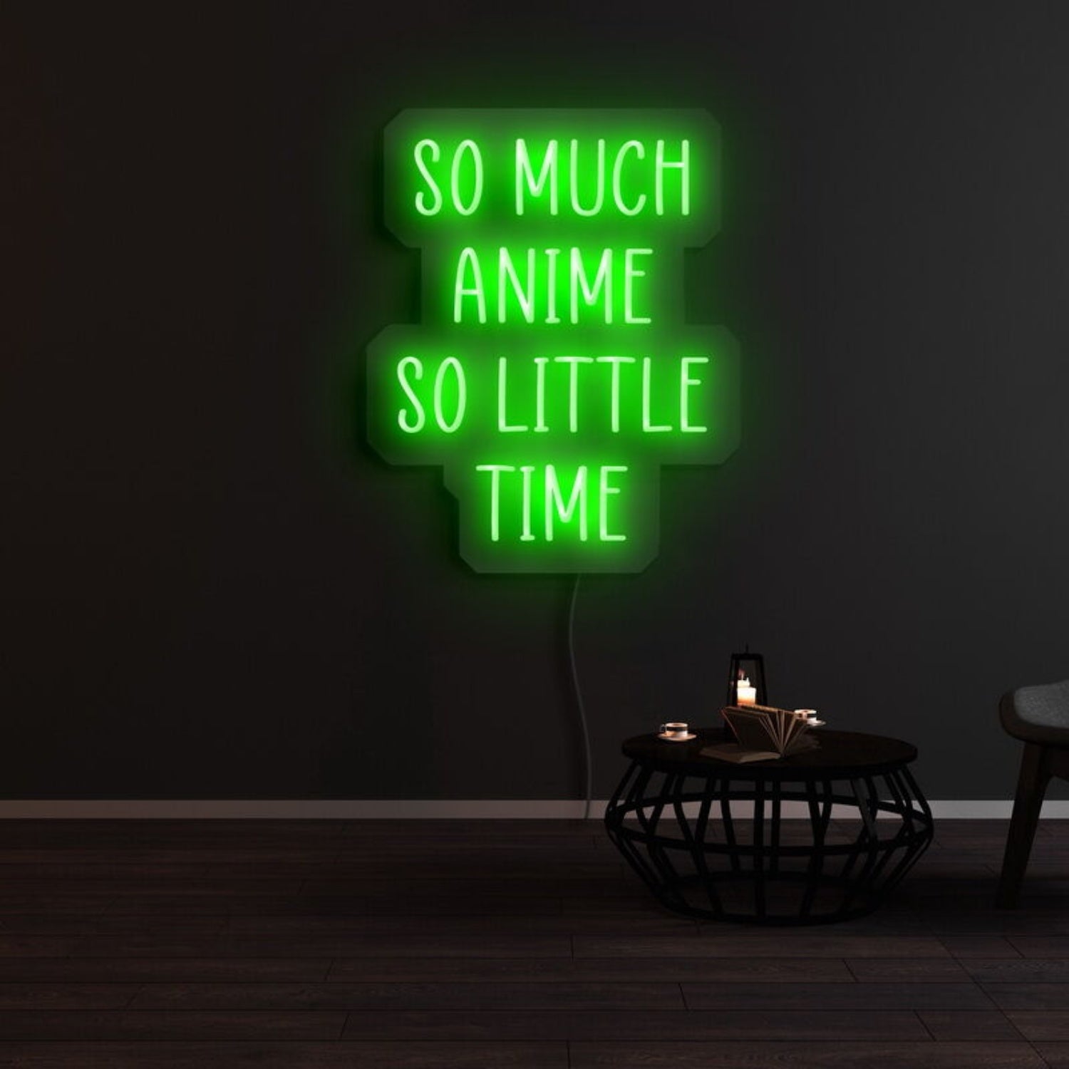 So Much Anime So Little Time Led Neon Sign | Shineneon