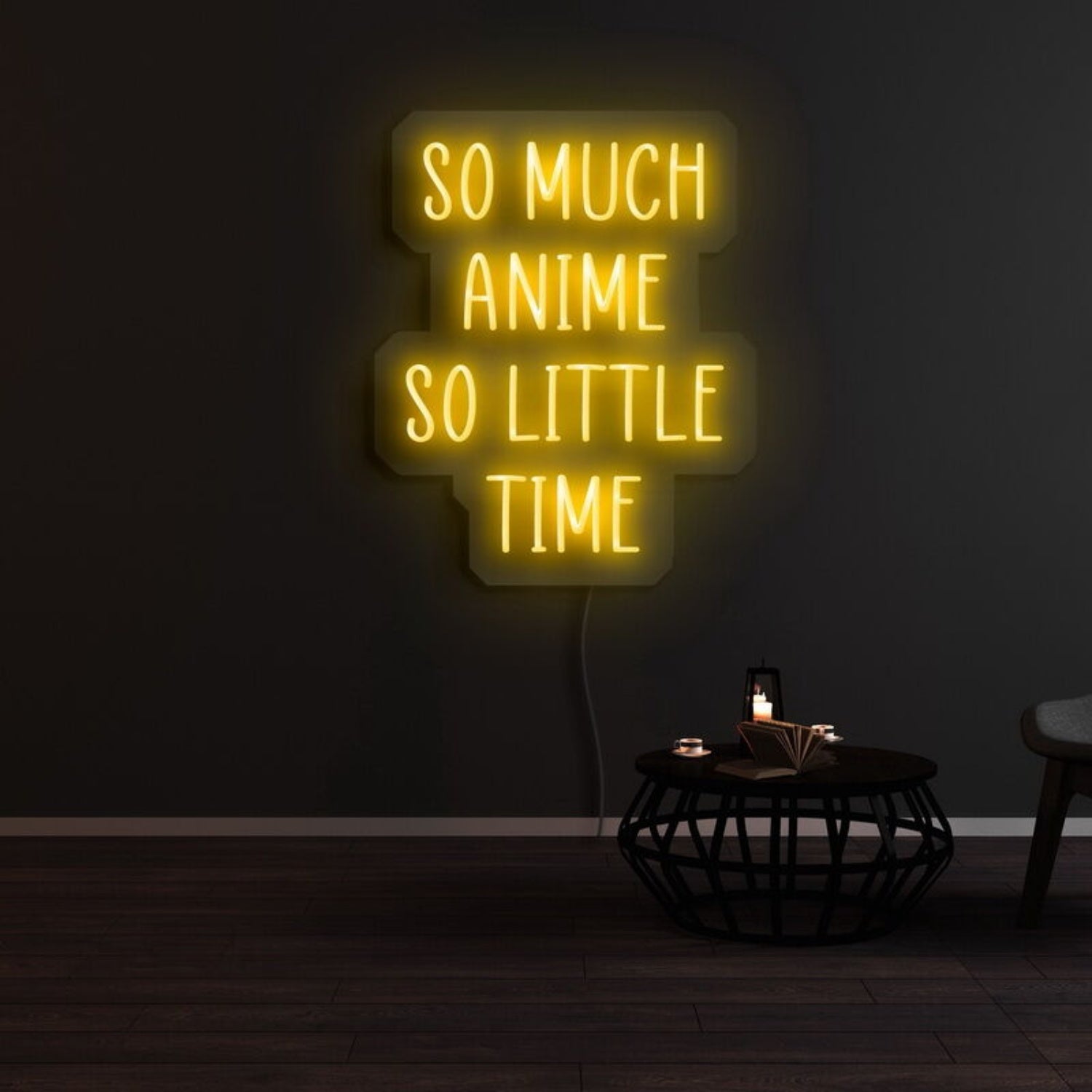 So Much Anime So Little Time Led Neon Sign | Shineneon
