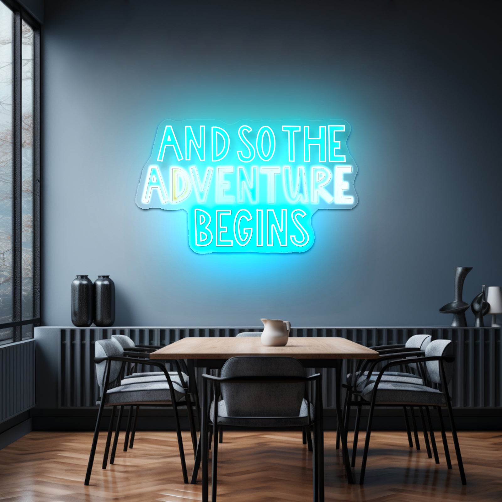 So The Adventure Begins Positivity Lettering Neon Signs For Neon Signs For Bedroom