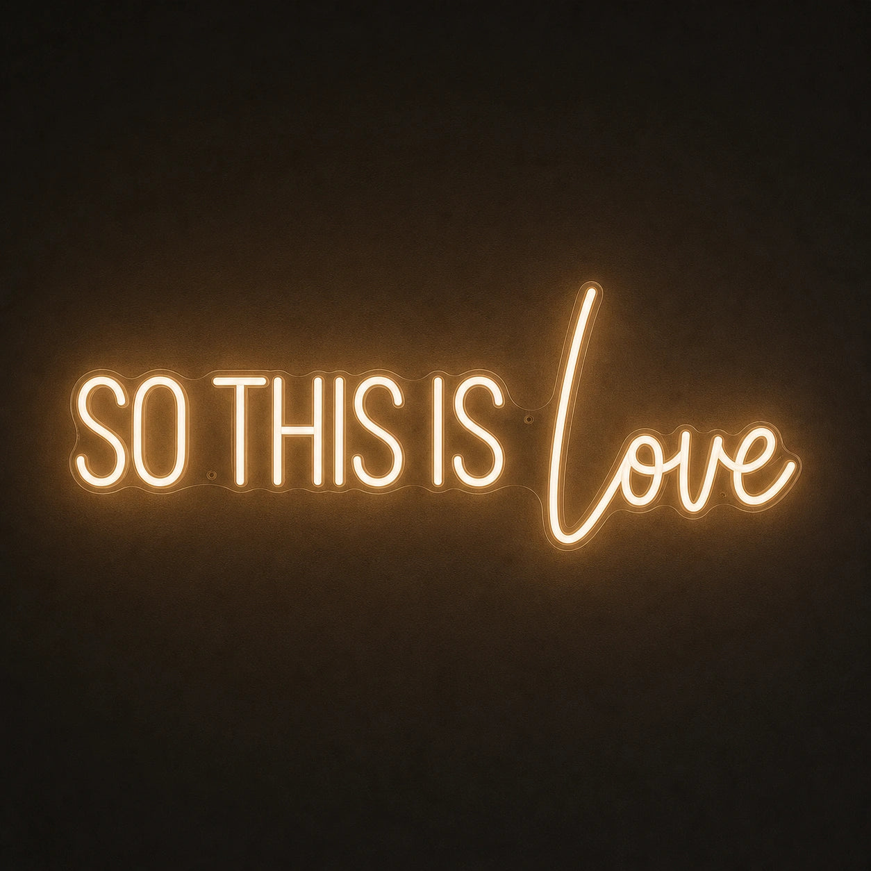 So This Is Love LED Neon Sign Garage Man Cave Neon Sign main product image