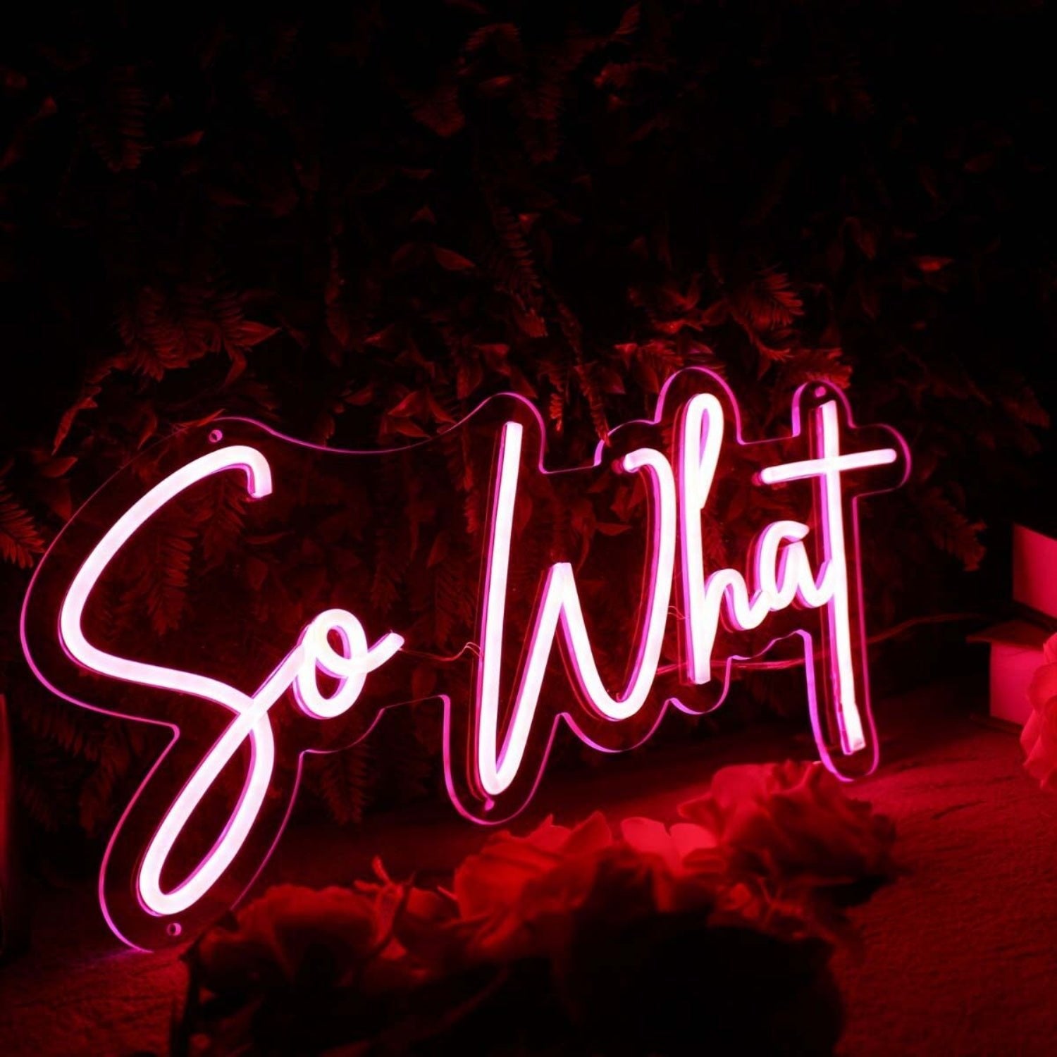 So What Red Led Neon Sign - Shineneon