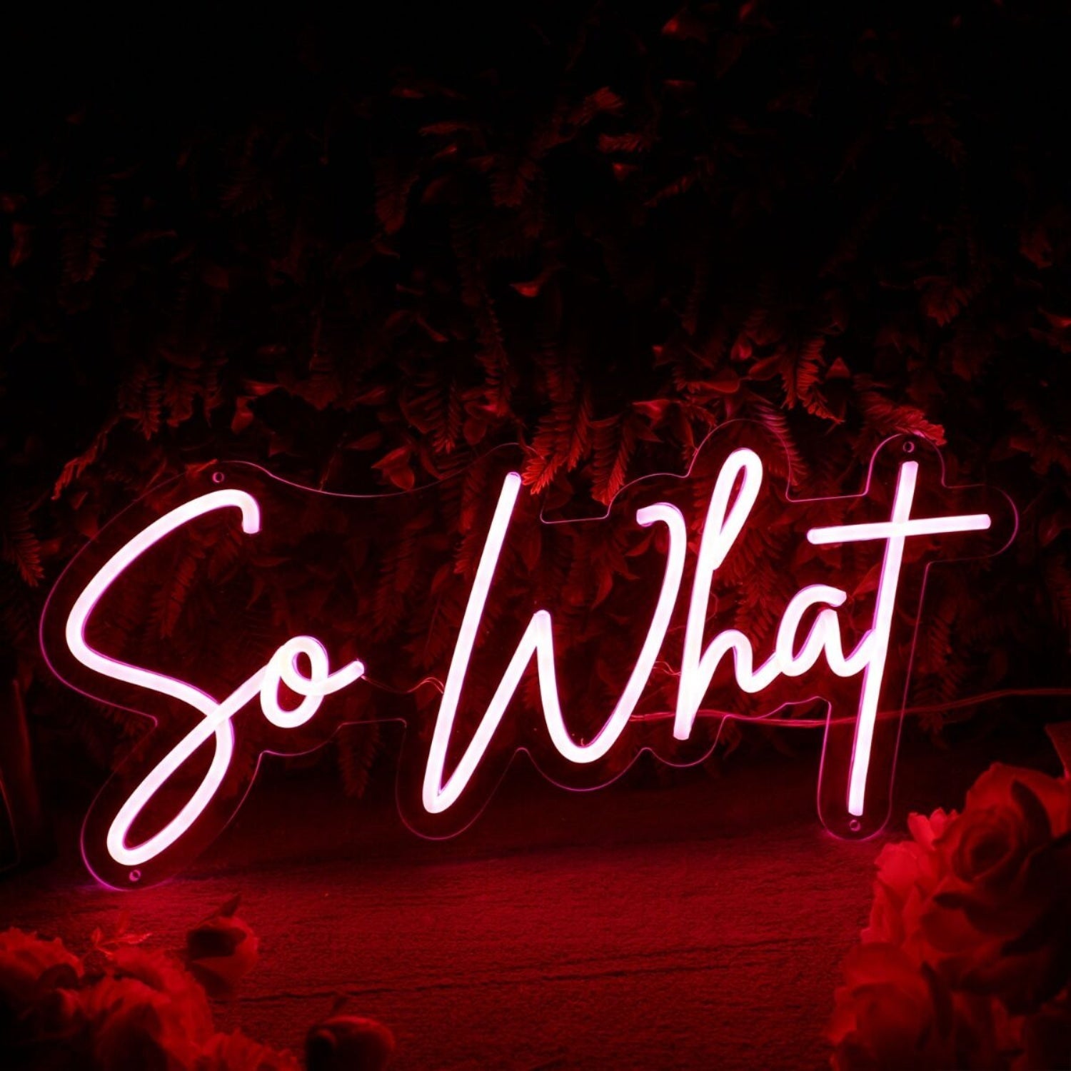 So What Red Led Neon Sign - Shineneon