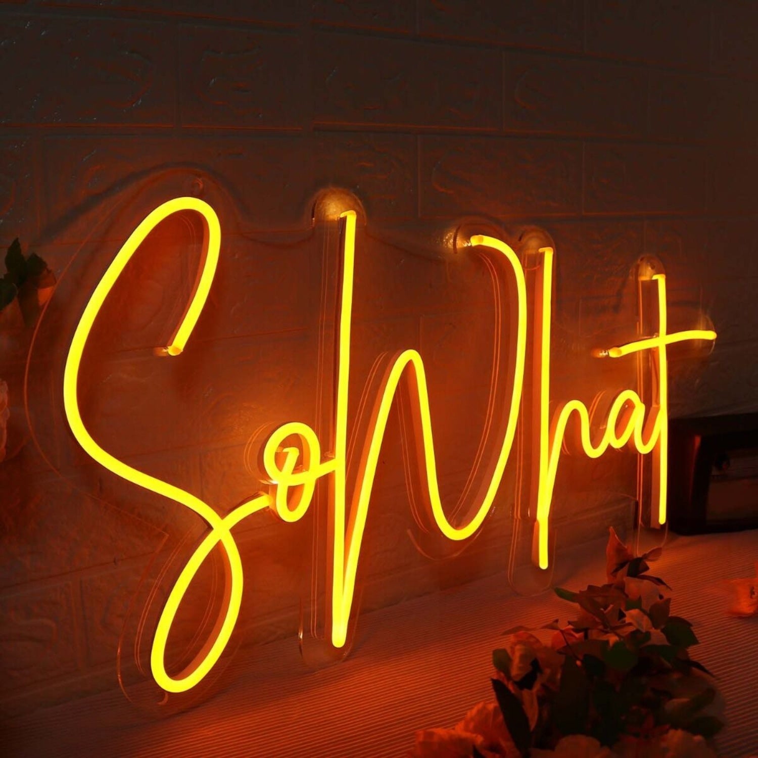 So What Yellow Led Neon Sign - Shineneon