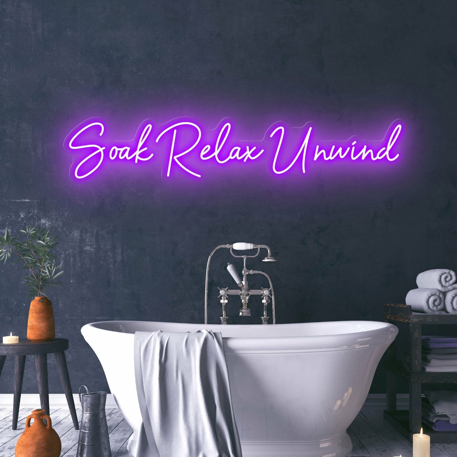 Soak Relax Unwind Create A Spa-Like Atmosphere With Relaxing Neon | Shineneon